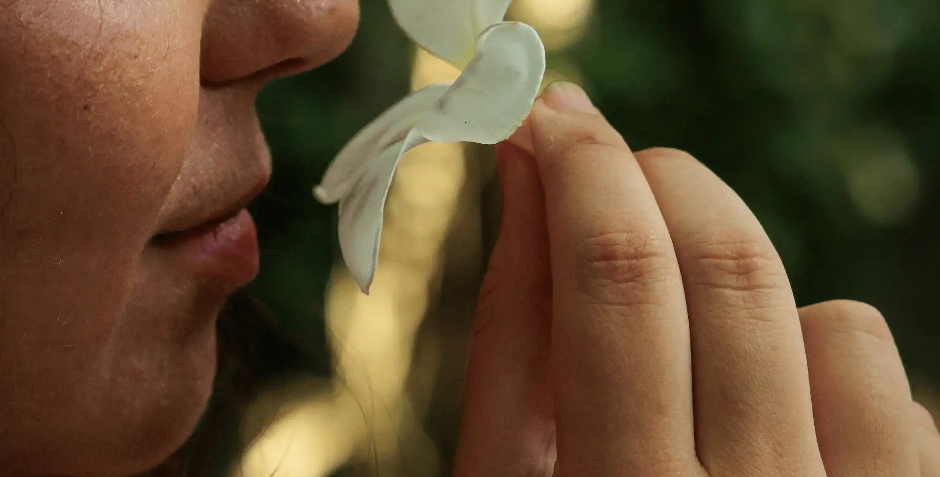 Laëtitia sent une fleur